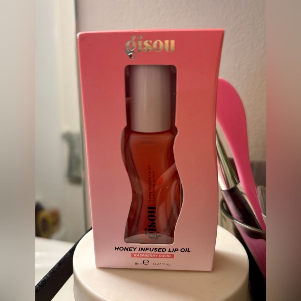 Gisou Honey Infused Lip Oil Raspberry Swirl